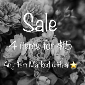4 for $15 items market ⭐️ 4 for $15